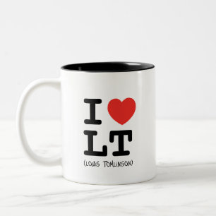 I Liebe Louis Tomlinson Customize Celeb Name Zweifarbige Tasse