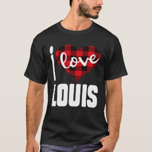 I Liebe Louis Valentine's Day for Her Women Girls T-Shirt