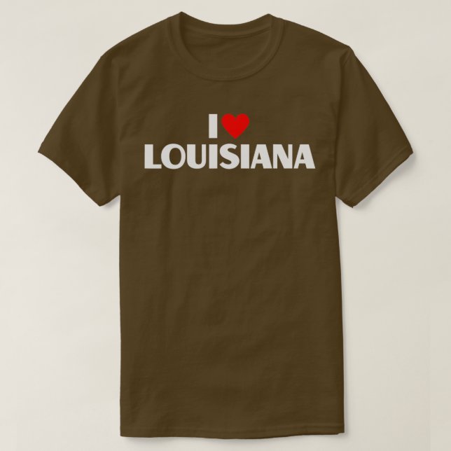 I Liebe Louisiana Best Zuhause Staat I Heart Louis T-Shirt (Design vorne)