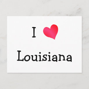 I Liebe Louisiana Postkarte