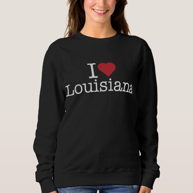 I Liebe Louisiana Sweatshirt (Vorderseite)