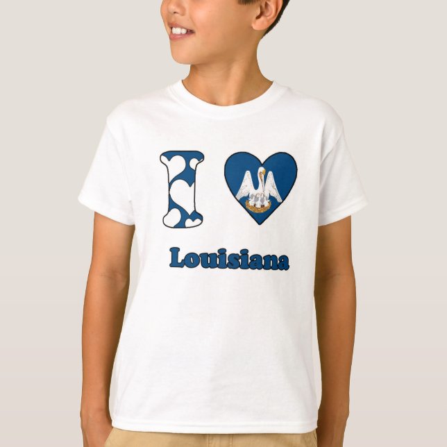 I Liebe Louisiana T-Shirt (Vorderseite)