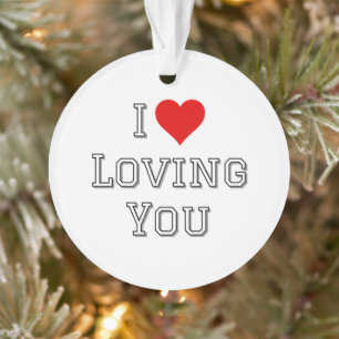 I Liebe Love Sie Romantische Valentine Typografie Ornament
