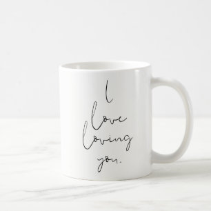 "I Liebe love you" Einfache handgeschriebene Typog Tasse