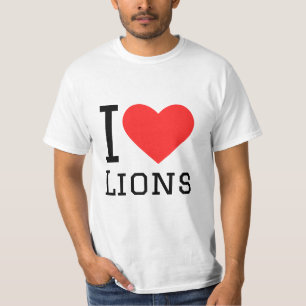 I Liebe Löwen T-Shirt