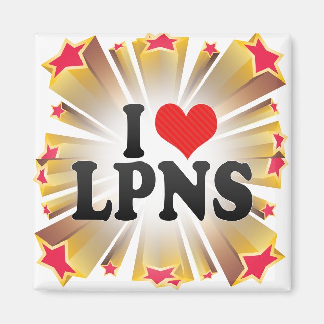 I Liebe LPNS Magnet (Vorne)