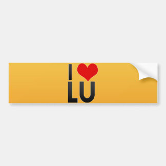 I Liebe LU Autoaufkleber