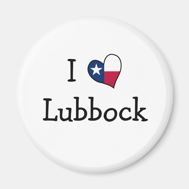 I Liebe Lubbock Texas Magnet (Vorne)