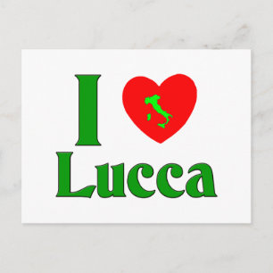 I Liebe Lucca Italien Postkarte
