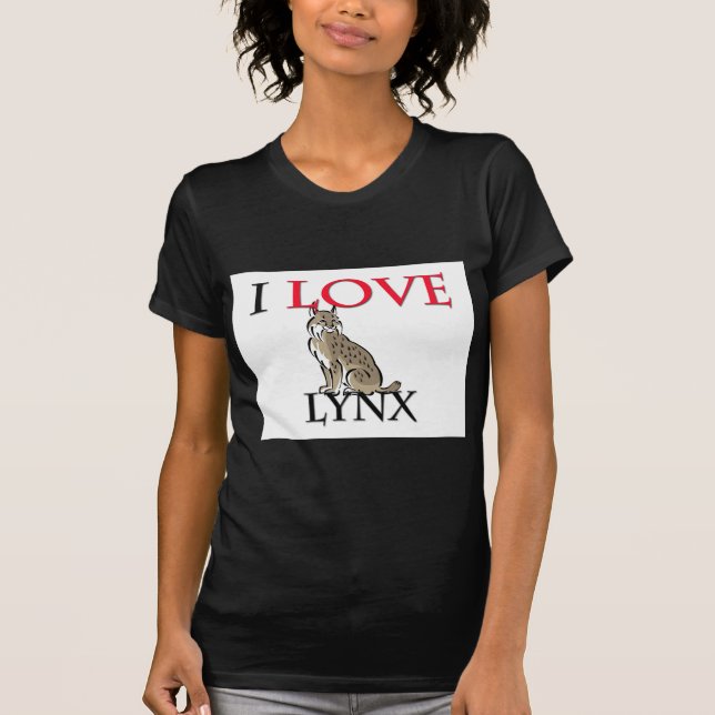 I Liebe-Luchs T-Shirt (Vorderseite)