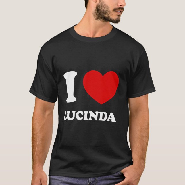 I Liebe Lucinda I Herzlich Willkommen Lucinda Funn T-Shirt (Vorderseite)