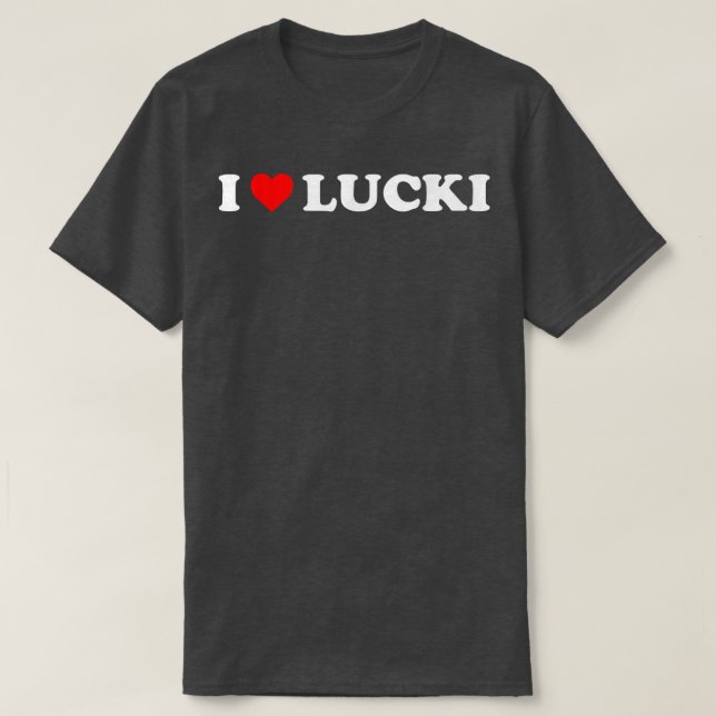 i Liebe lucki Herzi T-Shirt (Design vorne)
