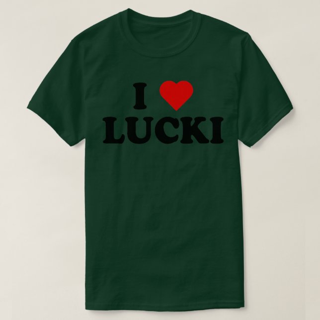 I Liebe Lucki I Heart Lucki T-Shirt (Design vorne)