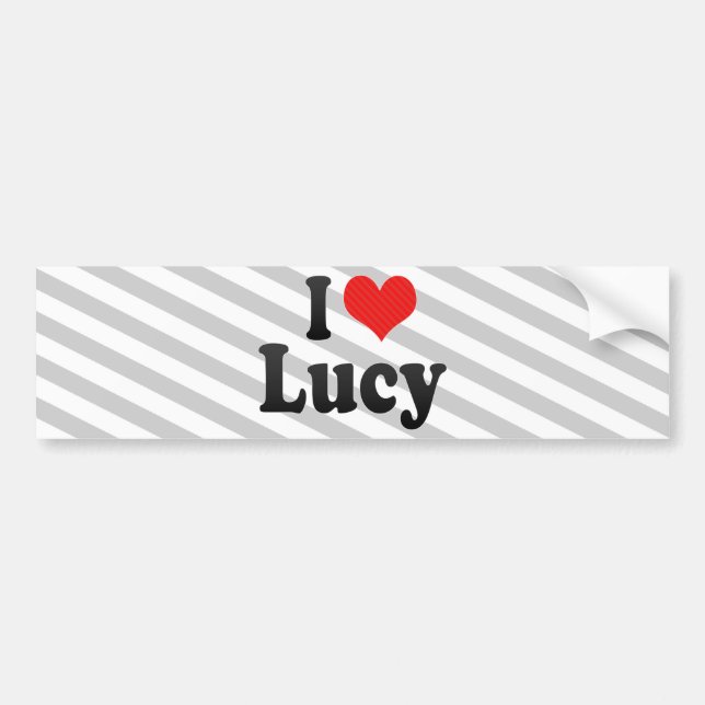 I Liebe Lucy Autoaufkleber (Vorne)