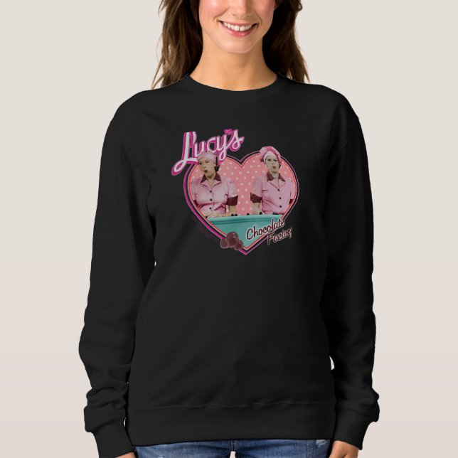 I Liebe Lucy Chocolate Factory Sweatshirt (Vorderseite)