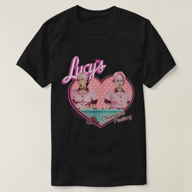 I Liebe Lucy Chocolate Factory T-Shirt (Design vorne)