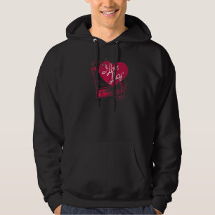 I Liebe Lucy Spray Paint Heart Hoodie
