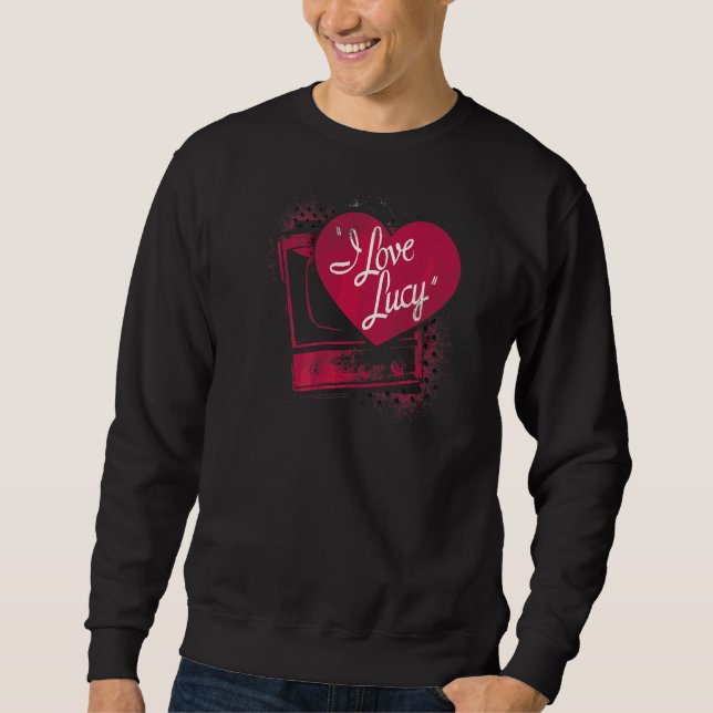 I Liebe Lucy Spray Paint Heart Sweatshirt (Vorderseite)