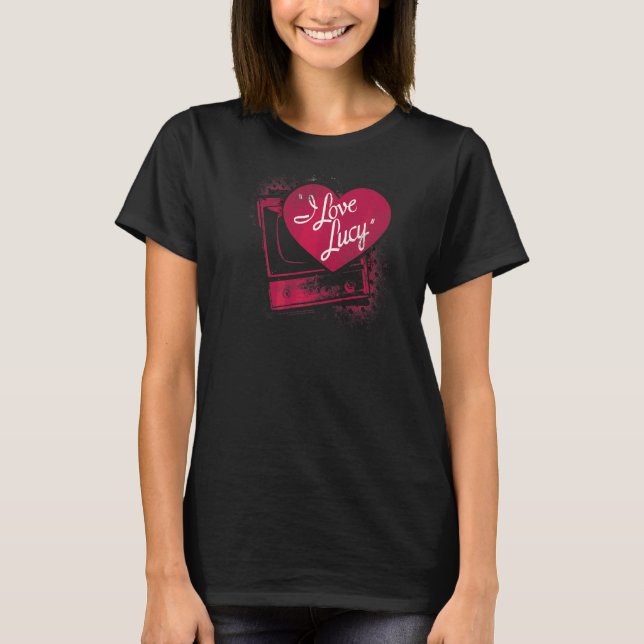 I Liebe Lucy Spray Paint Heart T-Shirt (Vorderseite)