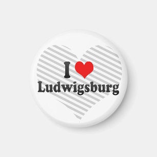 I Liebe Ludwigsburg, Deutschland Magnet