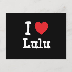I Liebe Lulu T - Shirt Postkarte