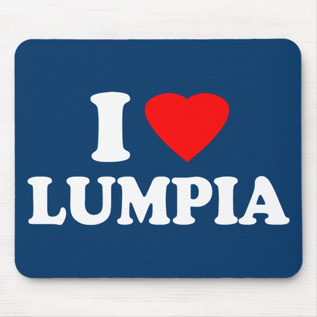 I Liebe Lumpia Mousepad (Vorne)