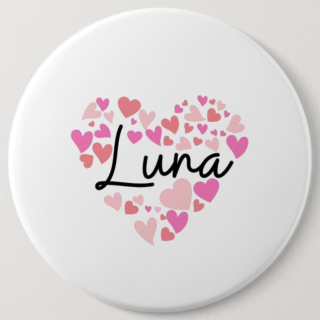 I Liebe Luna Button (Vorderseite)