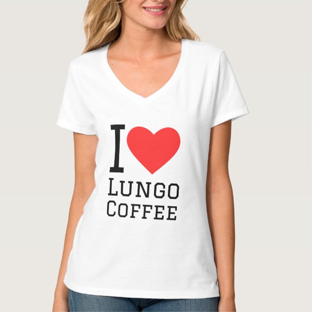 I Liebe Lungenkaffee T-Shirt (Vorderseite)