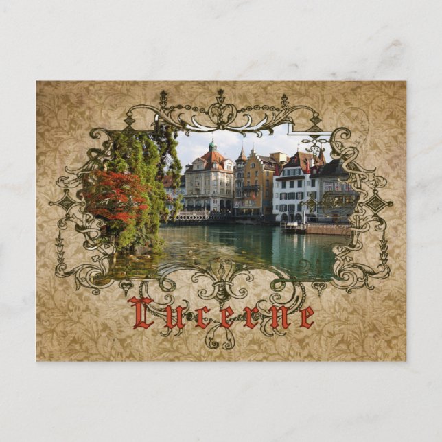 I Liebe Luzern - Vintage Postkarte (Vorderseite)