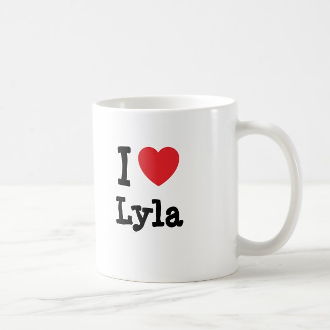I Liebe Lyla T - Shirt Kaffeetasse (Rechts)