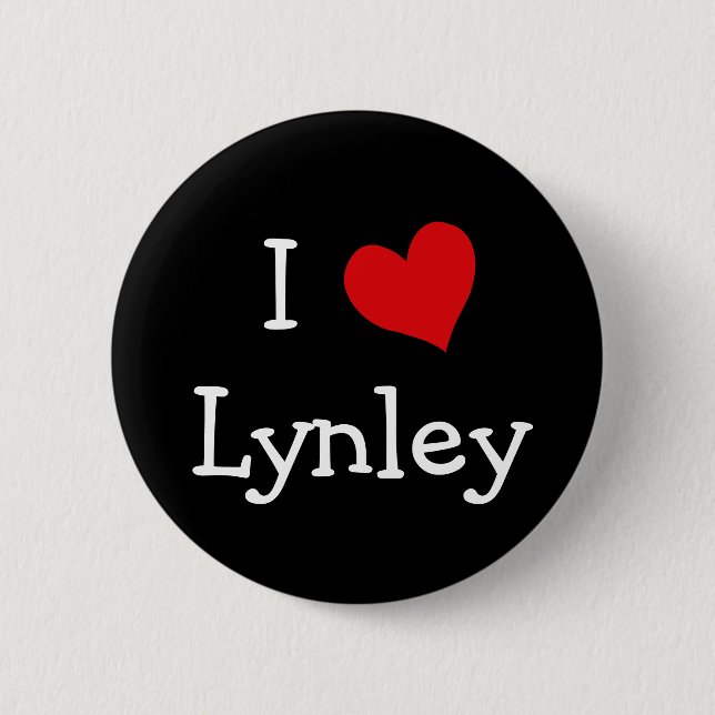 I Liebe Lynley Button (Vorderseite)