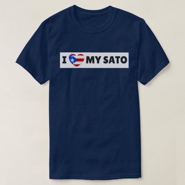 I LIEBE M SATO (HUND) T - Shirt (Design vorne)