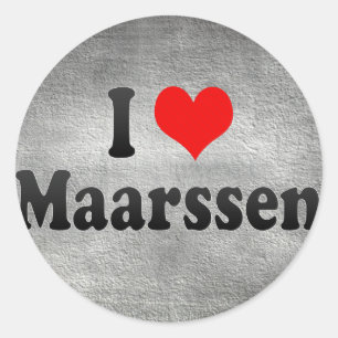 I Liebe Maarssen, die Niederlande Runder Aufkleber