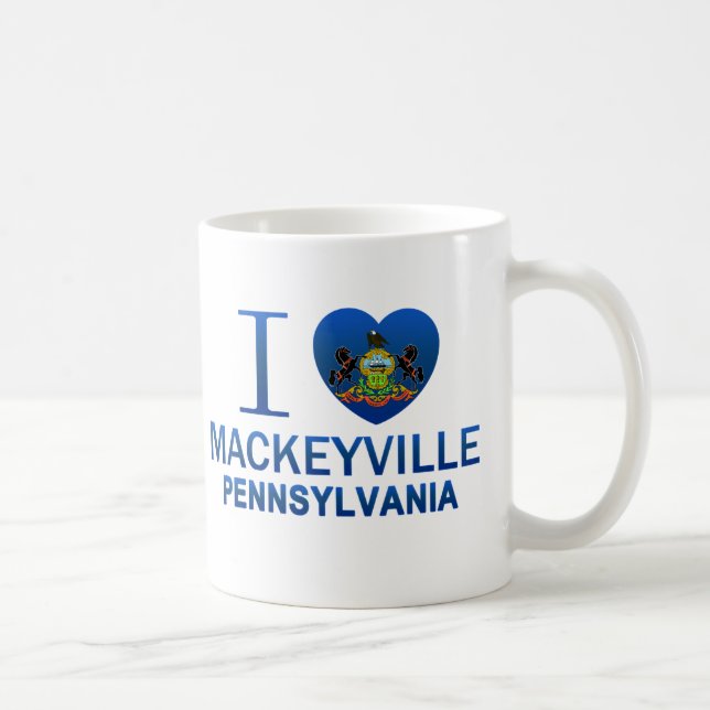 I Liebe Mackeyville, PA Kaffeetasse (Rechts)