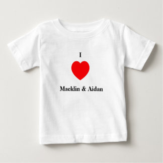 I Liebe Macklin u. Aidan Baby T-shirt