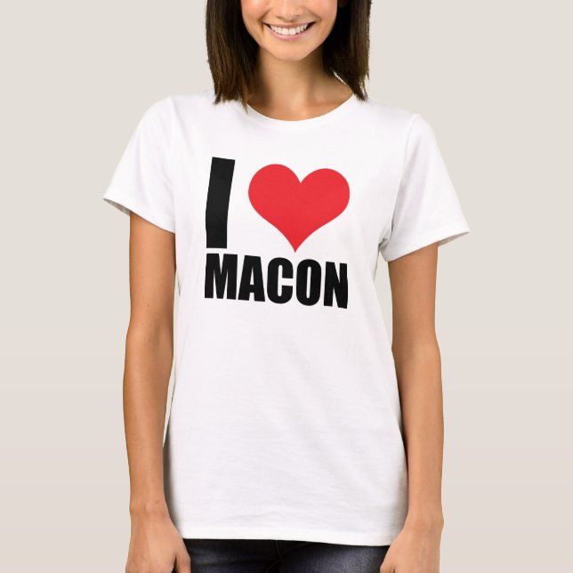 I Liebe Macon T-Shirt (Vorderseite)