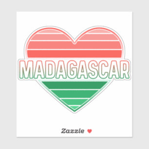 I Liebe Madagaskar, Madagaskar, Madagaskar Aufkleber