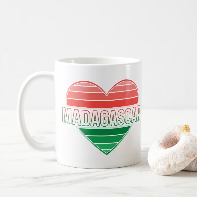 I Liebe Madagaskar, Madagaskar, Madagaskar Kaffeetasse (Mit Donut)