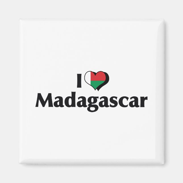 I Liebe Madagaskar Magnet (Vorne)
