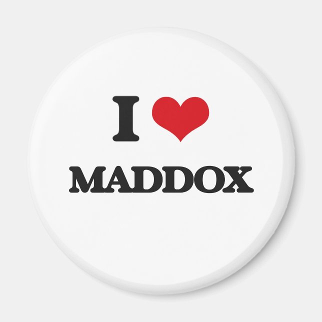 I Liebe Maddox Magnet (Vorne)