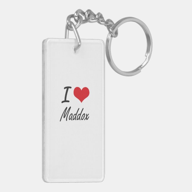 I Liebe Maddox Schlüsselanhänger (Rückseite links)