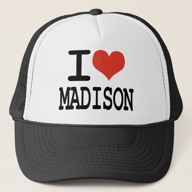 I Liebe Madison Truckerkappe (Vorderseite)