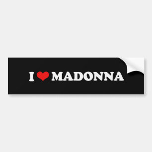 I LIEBE MADONNA AUTOAUFKLEBER