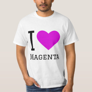 I Liebe magenta T-Shirt