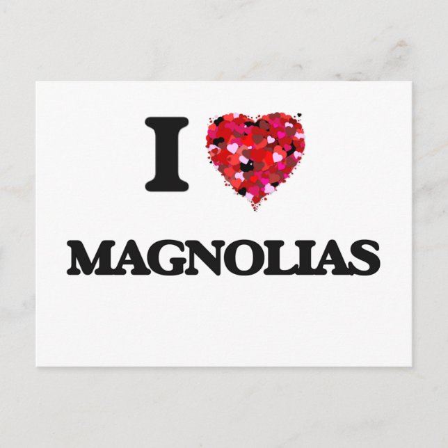 I Liebe Magnolias Postkarte (Vorderseite)