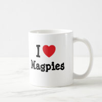 I Liebe Magpies Herz maßgeschneidert personalisier