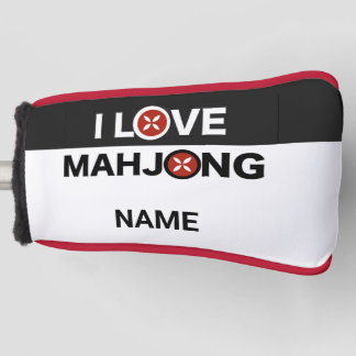 I Liebe Mahjong O ersetzt w/MJ Blume Golf Cover Headcover
