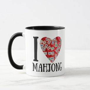 I Liebe Mahjong Tasse