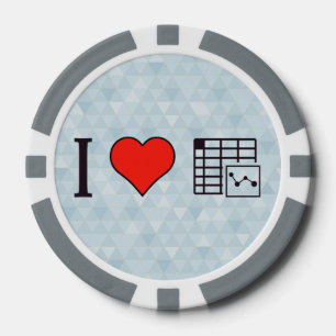 I Liebe Maintaing Platten Pokerchips