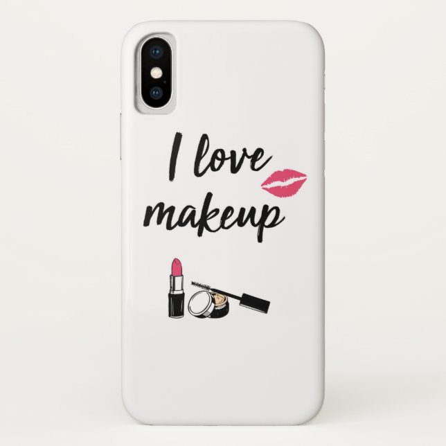 I Liebe-Make-up Case-Mate iPhone Hülle (Rückseite)